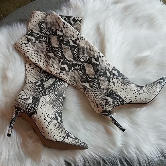 steve madden snakeskin boots